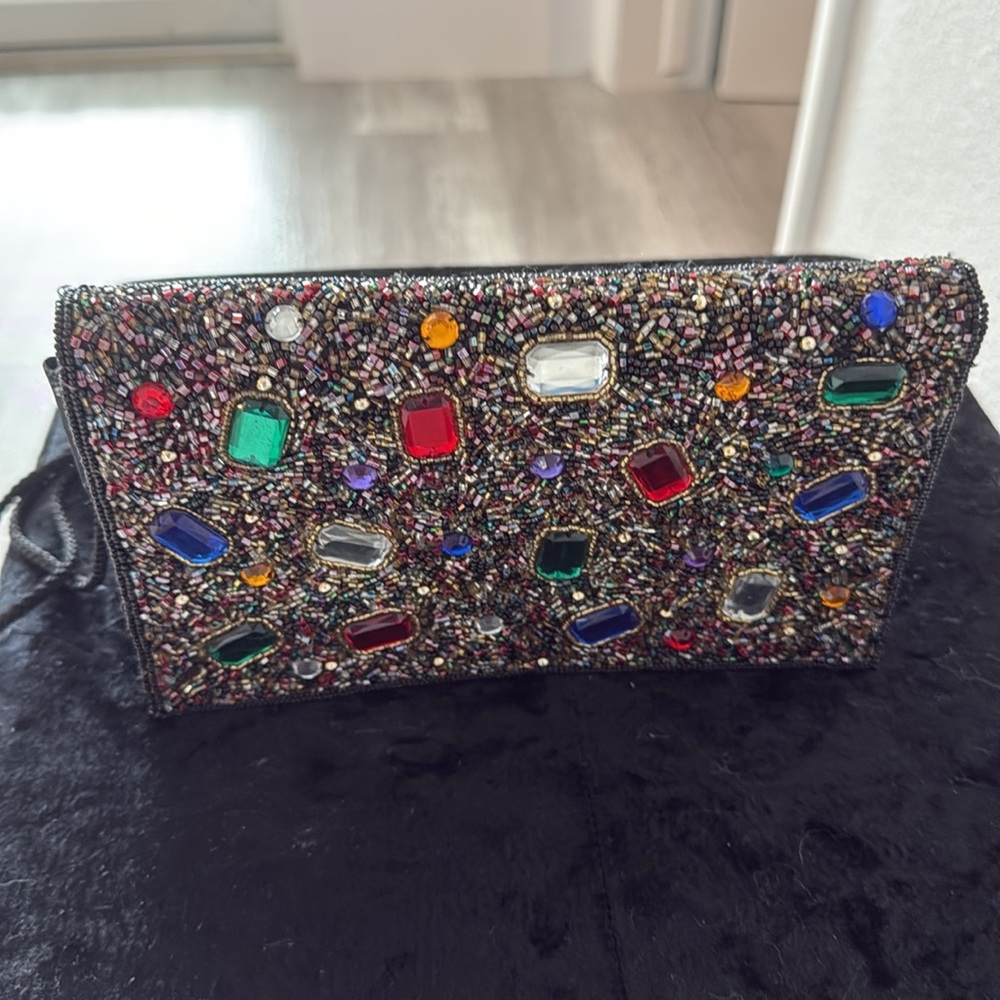Vintage Gemstone Evening Bag. - Picture 4 of 10